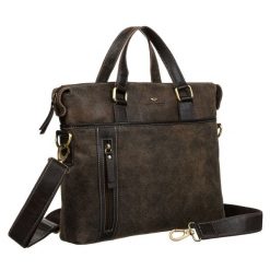 Torba męska Peterson PTN 717-SCC brązowa. Brązowe torby na laptopa Peterson. Za 349.99 zł.