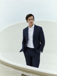 Bawełniana koszula slim fit - biały. Białe koszule Reserved, l, bez wzorów, z bawełny, bez kołnierzyka, bez ramiączek. W wyprzedaży za 129.99 zł.