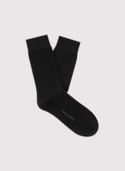 Czarne skarpetki męskie. Czarne skarpety Pako Lorente, bez wzorów. Za 39.99 zł.