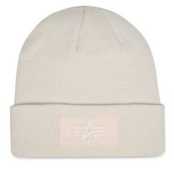 Czapka Alpha Industries. Białe czapki zimowe Alpha Industries, bez wzorów. Za 139.99 zł.