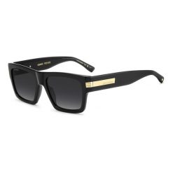 Okulary przeciwsłoneczne DSQUARED2 D2 0198/S 807 dla mężczyzn, rozmiar 55 mm. Czarne okulary przeciwsłoneczne Dsquared. Za 1,244.10 zł.