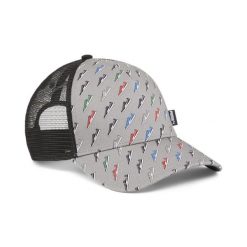 Puma Czapka Academy Aop Trucker 02436210. Szare czapki z daszkiem Puma, bez wzorów, z bawełny. Za 54.99 zł.