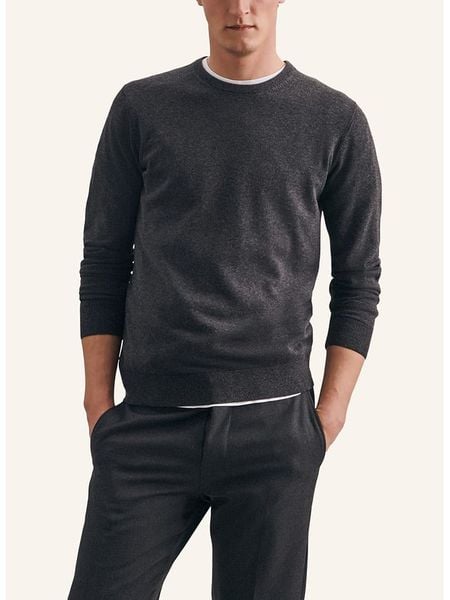 Seidensticker Sweter w kolorze antracytowym rozmiar: 3XL. Czarne swetry nierozpinane Seidensticker, xl, bez wzorów, z bawełny, bez kołnierzyka, bez ramiączek. Za 170.47 zł.