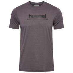 Koszulka Hummel Pulse Graphic. Szare t-shirty sportowe Hummel, bez wzorów, bez ramiączek, na fitness i siłownię. Za 179.50 zł.