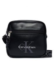 Calvin Klein Saszetka Bold Logo Webbing Square Crossbo LV04D3445G Czarny. Czarne torby na ramię CALVIN KLEIN, bez wzorów, ze skóry, bez dodatków. Za 329.99 zł.