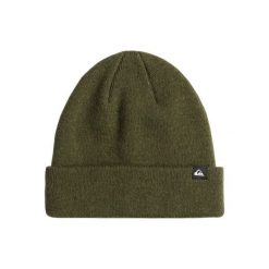 Czapka z mankietem dla Mężczyzn ROUTINE Zielony. Niebieskie czapki zimowe Quiksilver, bez wzorów, z materiału. Za 199.00 zł.