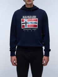 Napapijri Bluza w kolorze granatowym rozmiar: 3XL. Niebieskie bluzy Napapijri, xl, bez wzorów, z kapturem. Za 159.21 zł.