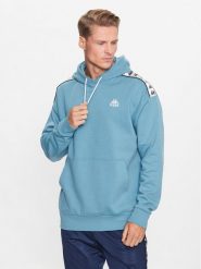 Kappa Bluza 313007 Niebieski Regular Fit. Niebieskie bluzy Kappa, m, bez wzorów, z bawełny, bez kaptura. Za 159.99 zł.