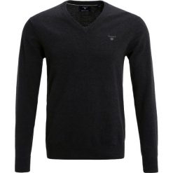 GANT WEIGHT VNECK Sweter charcoale melange. Swetry nierozpinane marki GANT. Za 419.00 zł.