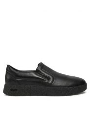 Vic Matié Półbuty 1F8662U 40B070101 Czarny. Czarne eleganckie półbuty Vic Matié, bez wzorów, ze skóry, bez obcasa, bez zapięcia. Za 729.99 zł.