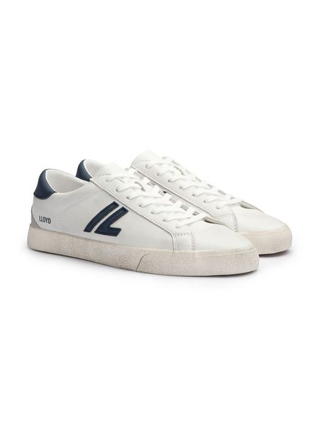 LLOYD Skórzane sneakersy w kolorze czarno-białym rozmiar: 43. Czarne buty sportowe casual Lloyd, bez wzorów, bez zapięcia. Za 274.95 zł.