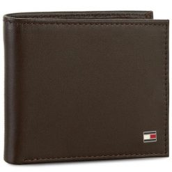 Duży Portfel Męski Tommy Hilfiger. Brązowe portfele Tommy Hilfiger, bez wzorów. Za 179.99 zł.
