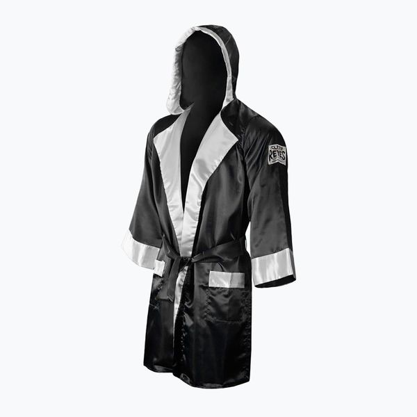 Szlafrok bokserski Cleto Reyes Satin Boxing Hoodie. Czarne szlafroki CLETO REYES, l, bez wzorów, z materiału, bez ramiączek, bez kaptura. Za 699.99 zł.