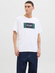 Jack & Jones Koszulka w kolorze białym rozmiar: L. Białe bezrękawniki Jack & Jones, l, bez wzorów, z bawełny, bez kołnierzyka, bez ramiączek. Za 43.99 zł.