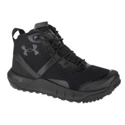 Buty Under Armour Micro G Valsetz Mid 3023741-001 czarne. Czarne buty turystyczne bez wzorów, z gumy, bez zapięcia. Za 701.15 zł.