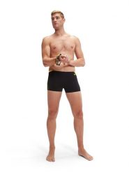 Speedo Kąpielówki "Eco+ H-Boom" w kolorze czarno-żółtym rozmiar: 5. Czarne kąpielówki Speedo, bez wzorów, z materiału. Za 125.27 zł.