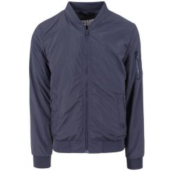 Męska Lekka Kurtka Bomberka. Czarne kurtki Urban Classics, m, bez wzorów, bez kaptura. Za 197.99 zł.