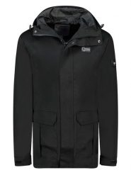 Geographical Norway Kurtka przejściowa "Bulgar" w kolorze czarnym rozmiar: 3XL. Czarne kurtki Geographical Norway, xl, bez wzorów, bez kaptura. Za 254.74 zł.