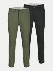 Jack&Jones Komplet 2 par spodni 12180705 Kolorowy Slim Fit. Spodnie materiałowe Jack&Jones, m, bez wzorów, z bawełny. Za 279.99 zł.