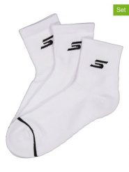 Skechers Skarpety (3 pary) w kolorze białym rozmiar: 39-42. Białe skarpety Skechers, bez wzorów. Za 48.39 zł.