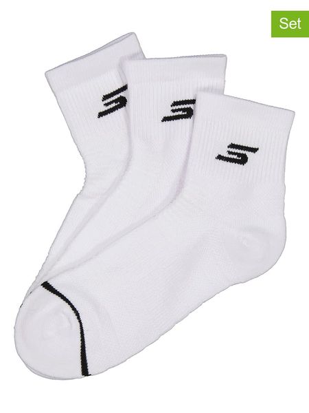 Skechers Skarpety (3 pary) w kolorze białym rozmiar: 39-42. Białe skarpety Skechers, bez wzorów. Za 48.16 zł.