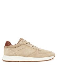 Tommy Hilfiger Sneakersy Premium Suede Hybrid FM0FM05690 Beżowy. Brązowe buty sportowe casual Tommy Hilfiger, bez wzorów, ze skóry, bez zapięcia. Za 619.99 zł.