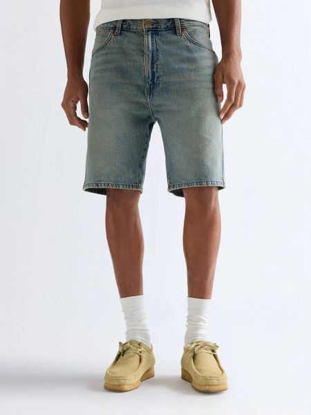 MESKIE SZORTY WRANGLER COWBOY SHORTS CANYON SHADE 112378440. Szorty Wrangler, bez wzorów, z jeansu. Za 149.99 zł.