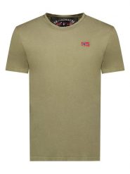 Geographical Norway Koszulka "Jactus" w kolorze khaki rozmiar: M. Brązowe bezrękawniki Geographical Norway, m, bez wzorów, z bawełny, bez kołnierzyka, bez ramiączek. Za 79.21 zł.
