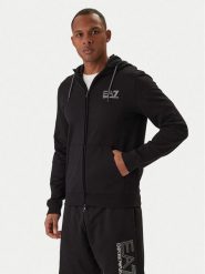 EA7 Emporio Armani Bluza 7M001314 AF13512 Czarny Regular Fit. Czarne bluzy EA7 Emporio Armani, m, bez wzorów, z bawełny, bez kaptura. Za 529.99 zł.