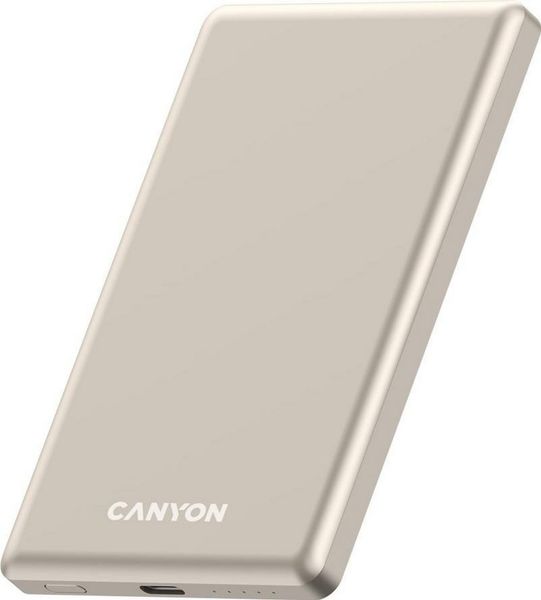 Canyon OnPower 505 slim Magsafe 5000 mAh PD20W beżowy. Brązowe powerbanki . Za 79.90 zł.
