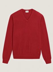 Rodier Wełniany sweter w kolorze czerwonym rozmiar: XL. Czerwone swetry nierozpinane Rodier, xl, bez wzorów, z wełny, bez kołnierzyka, bez ramiączek. Za 260.99 zł.