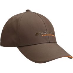 Czapka myśliwska z daszkiem Solognac 500 wodoodporna. Brązowe czapki z daszkiem SOLOGNAC, bez wzorów, z materiału. Za 49.99 zł.