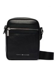 Tommy Hilfiger Saszetka Th Bus Leather Mini Reporter AM0AM14393 Czarny. Czarne saszetki i nerki Tommy Hilfiger, bez wzorów, ze skóry. Za 699.99 zł.