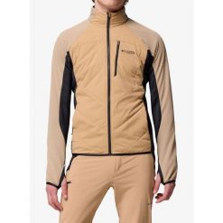 Kurtka hybrydowa Columbia Arctic Crest Hybrid Full Zip. Brązowe kurtki Columbia, l, bez wzorów, z polaru, bez kaptura. Za 456.69 zł.