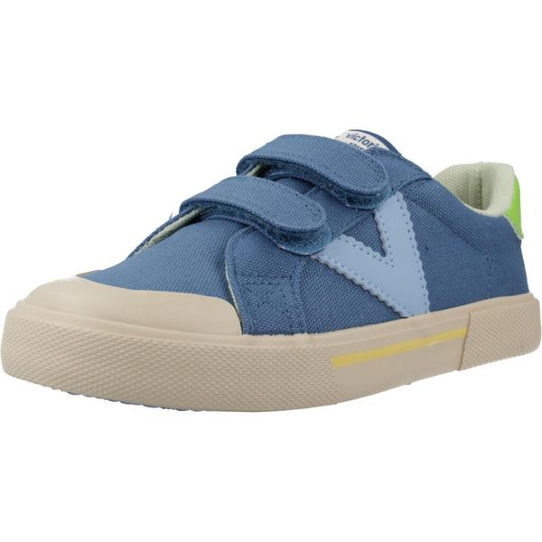 Buty VICTORIA TRIBU MINIMALISTA LONA MU Niebieski. Niebieskie buty turystyczne VICTORIA, bez wzorów, z tkaniny, bez zapięcia, trekkingowe. Za 183.99 zł.