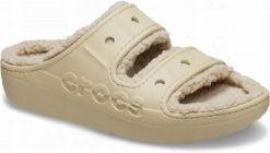 Klapki Dla Dorosłych Crocs Baya Cozzy Sandal. Brązowe klapki Crocs, z materiału. Za 149.99 zł.