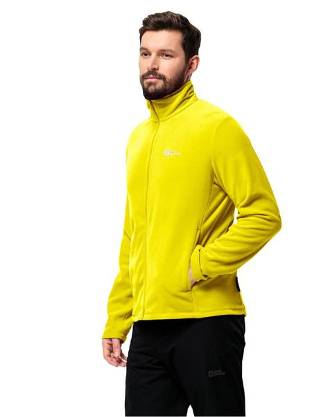 Jack Wolfskin Kurtka polarowa "Taunus" w kolorze żółtym rozmiar: L. Żółte kurtki Jack Wolfskin, l, bez wzorów, z polaru, bez kaptura. Za 173.99 zł.