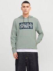 Jack & Jones Bluza w kolorze zielonym rozmiar: XXL. Zielone bluzy Jack & Jones, xxl, bez wzorów, z kapturem. Za 74.63 zł.