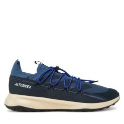 Trekkingi adidas. Niebieskie buty trekkingowe Adidas, bez wzorów, bez zapięcia. Za 309.99 zł.
