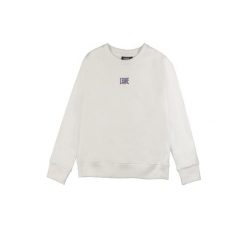 Bluza zimowa Leone 1947 Lavendelfarbenes,Rundhalsausschnitt für Mädchen. Białe bluzy LEONE 1947 APPAREL, na zimę, m, bez wzorów, z bawełny, bez kaptura. W wyprzedaży za 81.08 zł.