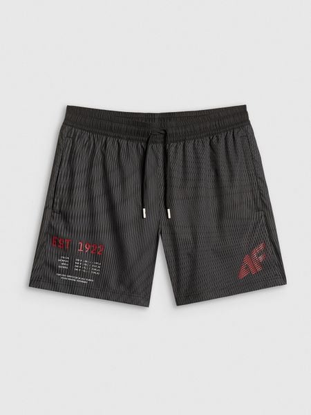4F Spodenki plażowe boardshorty męskie - czarne XL. Czarne krótkie spodenki sportowe 4F, m, bez wzorów. Za 129.99 zł.