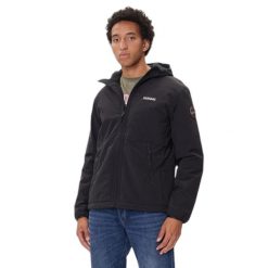 Kurtka wodoodporna Napapijri A-Tundra Winter 1. Czarne kurtki przeciwdeszczowe Napapijri, bez wzorów, bez kaptura. W wyprzedaży za 674.05 zł.