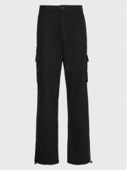 Karl Kani Spodnie materiałowe Rubber Signature 6002507 Czarny Relaxed Fit. Czarne spodnie materiałowe Karl Kani, l, bez wzorów, z bawełny. Za 259.99 zł.