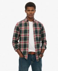 Superdry Koszula Vintage Check z bawełny – Grace Check Green. Zielone koszule Superdry, m, bez wzorów, z bawełny, bez kołnierzyka, bez ramiączek. Za 266.10 zł.