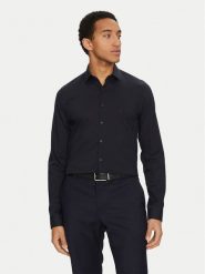 Calvin Klein Koszula K10K114356 Granatowy Regular Fit. Niebieskie koszule CALVIN KLEIN, m, bez wzorów, z lyocellu, bez kołnierzyka, bez ramiączek. Za 219.99 zł.