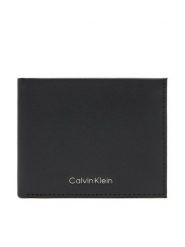 Calvin Klein Portfel męski Ck Must Billfold LV04D1042G Czarny. Czarne portfele CALVIN KLEIN, bez wzorów, ze skóry. Za 349.99 zł.