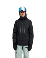 Kurtka śniegowa techniczna dla Mężczyzn SYCAMORE 20K Czarny. Czarne kurtki Quiksilver, m, bez wzorów, z materiału, bez kaptura. Za 1,079.99 zł.