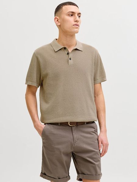 Jack & Jones Koszulka polo "Jess" w kolorze szarobrązowym rozmiar: M. Brązowe koszulki polo Jack & Jones, m, bez wzorów, z bawełny, bez kołnierzyka, bez ramiączek. Za 79.03 zł.