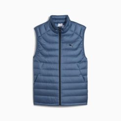 Bezrękawnik sportowy męski Puma PACKLITE DOWN 68521380. Niebieskie odzież kompresyjna Puma, na zimę, l, bez wzorów, z puchu. Za 269.94 zł.