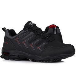 Buty męskie sportowe trekkingowe DK FOREST LOW. Czarne trekkingi DK, bez wzorów, bez zapięcia. Za 159.00 zł.